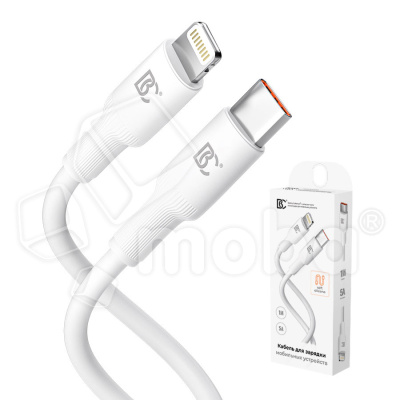 Кабель Type-C - Lightning BC X81 Soft (PD) Белый