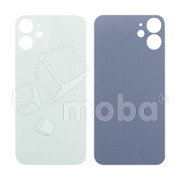 Задняя крышка для iPhone 12 mini (A2399) Зеленый (стекло, монолит, широкий вырез под камеру, логотип) - Премиум