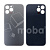 Задняя крышка для iPhone 12 Pro Max (A2411) Серый (стекло, монолит, широкий вырез под камеру, логотип) - Премиум