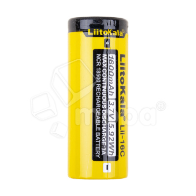 Аккумулятор 18500 LiitoKala Lii-16C 3.7V 1600 mAh 3A