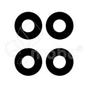 Стекло камеры для Huawei Honor X8 4G (TFY-LX1) (комплект 4 шт.) Черный