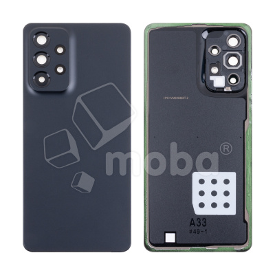 Задняя крышка для Samsung Galaxy A33 5G (A336B) Черный - Премиум