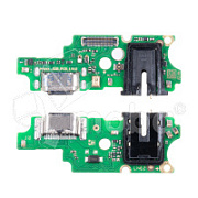 Шлейф для Tecno Spark 20 Pro (KJ6) плата на системный разъем/разъем гарнитуры/микрофон - Премиум