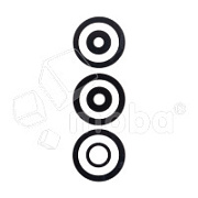 Стекло камеры для Infinix Hot 40/40 Pro (X6836/X6837) (комплект 3 шт.) Черный