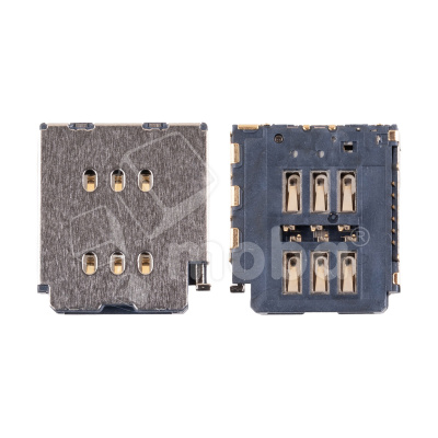 Коннектор SIM для iPhone 15 Pro/15 Pro Max (2 Sim) (A3102/A3106)