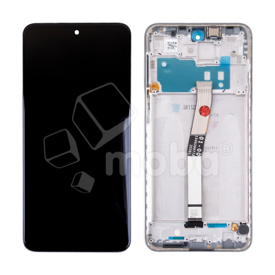 Дисплей для Xiaomi Redmi Note 9S/9 Pro (M2003J6A1G/M2003J6B2G) модуль с рамкой Серебро - OR