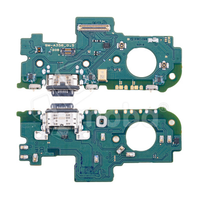 Шлейф для Samsung Galaxy A35 5G (A356E) плата системный разъем/микрофон - Премиум