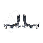 Шлейф для iPhone 14 (A2883) на системный разъем/микрофон Черный - Премиум