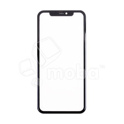 Стекло для переклейки iPhone 11 в сборе с рамкой и OCA пленкой Черный - OR (Feaglet)