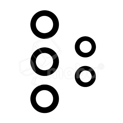 Стекло камеры для Samsung Galaxy A53 5G (A536B) (комплект 5 шт.) Черный