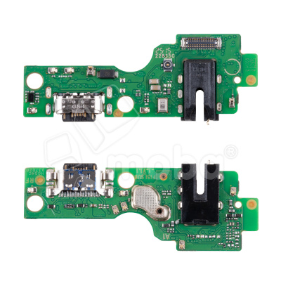 Шлейф для Infinix Smart 10 (X6725) плата на системный разъем/разъем гарнитуры/микрофон - Премиум