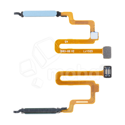 Шлейф для Xiaomi Redmi Note 11 Pro 4G/5G/Poco X4 Pro 5G (2201116TG/2201116SG/2201116PG) сканер отпечатка пальцев Голубой