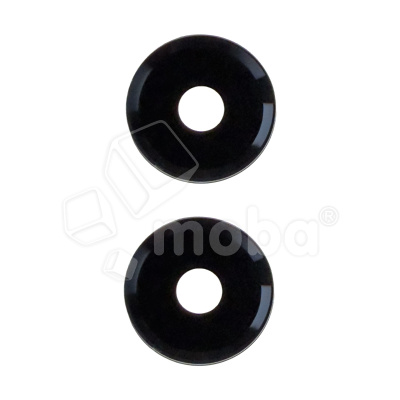 Стекло камеры для Xiaomi Poco M7 Pro 5G (2409FPCC4G) (комплект 2 шт.) Черный