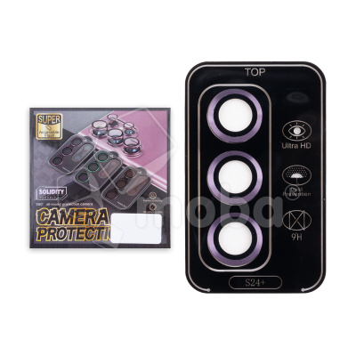 Защитное стекло линзы камеры для Galaxy Samsung S24+ (S926B) (комплект 3 шт.) Фиолетовый