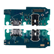 Шлейф для Samsung Galaxy A12 Nacho (A127F) плата системный разъем/разъем гарнитуры/микрофон - Премиум