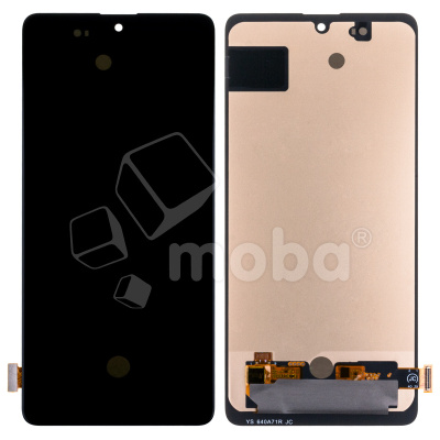 Дисплей для Samsung Galaxy A71 (A715F) в сборе с тачскрином Черный - (OLED) (Small Size)