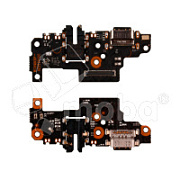 Шлейф для Xiaomi Redmi Note 8 Pro (M1906G7T) плата системный разъем/разъем гарнитуры/микрофон - Премиум