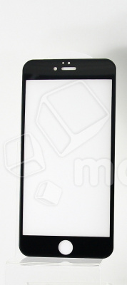 Защитное стекло "Стандарт" для iPhone 6 Plus/6S Plus Черный (Полное покрытие)