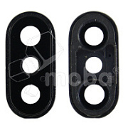 Стекло камеры для iPhone X в сборе с рамкой Черный