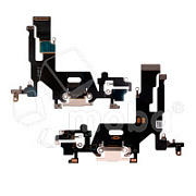 Шлейф для iPhone 11 (A2221) на системный разъем/микрофон Белый - Премиум