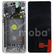 Дисплей для Samsung Galaxy Note 10 Lite (N770F) модуль с рамкой Серебро - OR (SP)