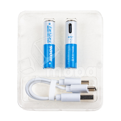 Аккумуляторные батарейки "AAA" VariCore Li-ion 1.5V 600 mAh (2 шт, перезаряжаемые, зарядка через Type-C)