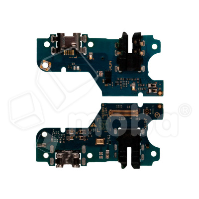 Шлейф для Huawei Honor 9A/Y6p (MOA-LX9N/MED-LX9N) плата на системный разъем/разъем гарнитуры/микрофон - Премиум