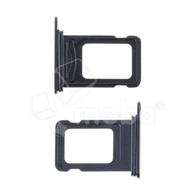 Держатель SIM для iPhone 15/15 Plus (2 Sim) (A3090/A3094) Черный