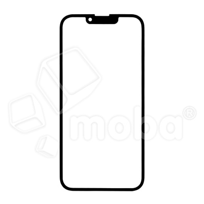 Стекло для переклейки iPhone 13 Pro Max (A2645) с OCA пленкой Черный - OR (Mitsubishi)