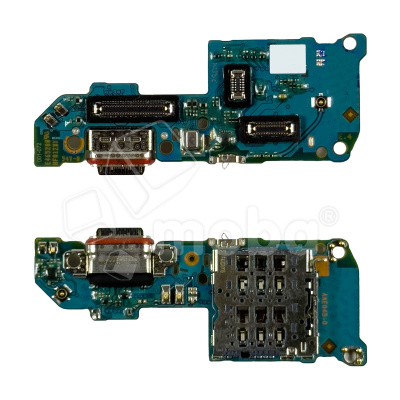 Шлейф для Realme 14 5G/P3 5G (RMX5070/RMX5079) плата системный разъем/разъем SIM/микрофон - Премиум