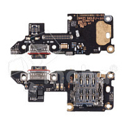 Шлейф для Xiaomi Poco F7 Pro (24117RK2CG) плата системный разъем/разъем SIM/микрофон - Премиум