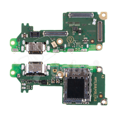 Шлейф для Infinix GT 30 Pro (X6873) плата на системный разъем/разъем SIM/микрофон - Премиум