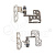 Петли матрицы для ноутбука Acer Aspire A315-42/A315-42G/N19C1/EX215-51/A315-54/A315-56