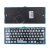 Подсветка клавиатуры для ноутбука MacBook Air 13" A1369/A1466 (2011-2017, Г-образный Enter RU) Черный