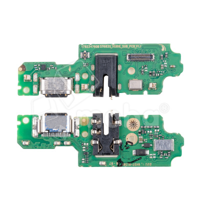 Шлейф для Infinix Hot 12 Play/20 Play (X6816D/X6825) плата на системный разъем/разъем гарнитуры/микрофон - Премиум
