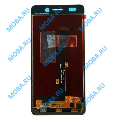 Дисплей для Highscreen Power Five EVO в сборе с тачскрином Черный