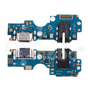 Шлейф для Infinix Hot 12 Pro (X668C) плата на системный разъем/разъем гарнитуры/микрофон - Премиум