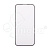 Защитное стекло "Матовое" для iPhone 15 Черный (Закалённое, полное покрытие)