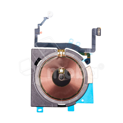 Шлейф для iPhone 15 (A3090) на беспроводную зарядку/вспышку/микрофон - Премиум