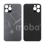 Задняя крышка для iPhone 12 Pro (A2407) Серый (стекло, широкий вырез под камеру, логотип)