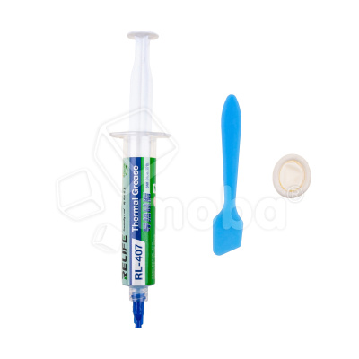 Термопаста Relife RL-407 (20 г, 6 Вт/мК, силикон, синий)