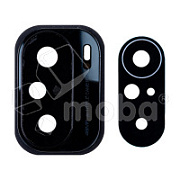 Стекло камеры для Xiaomi Poco F3 (M2012K11AG) в сборе с рамкой Черный