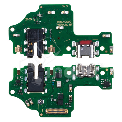 Шлейф для Huawei Honor 9X Lite (JSN-L21) плата на системный разъем/разъем гарнитуры/микрофон